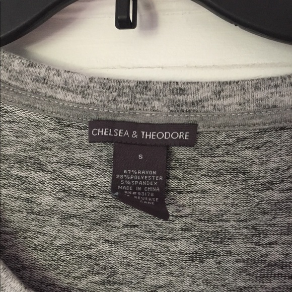 Gray Bell Sleeve Sweater - Picture 3 of 4